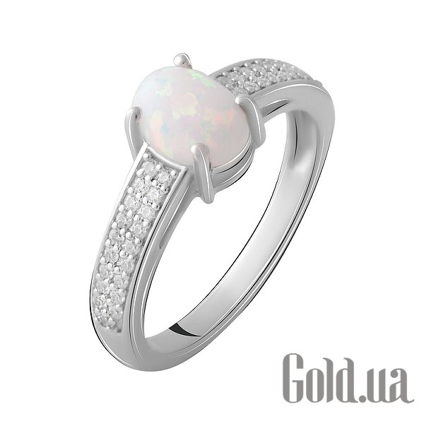 

Женские кольца Fresh Jewelry, Женское серебряное кольцо с куб. циркониями и опалом, 18.5