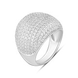 Женское серебряное кольцо с куб. циркониями, 1771387