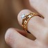 Золотое кольцо с куб. цирконием - фото 4