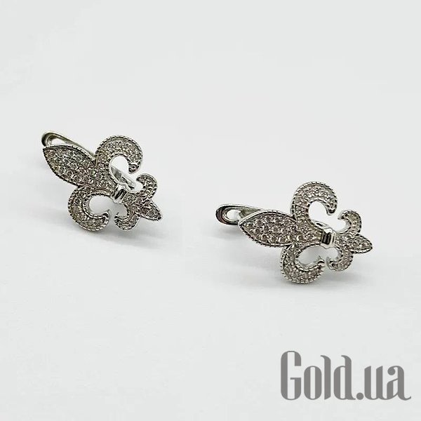 

Серьги Silvex925, Серебряные серьги с куб. циркониями