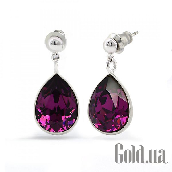 

Серьги с подвесками Kobi, Стальной, Серьги с кристаллами Swarovski