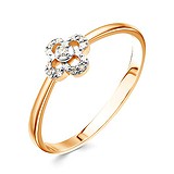 Женское золотое кольцо с бриллиантами, 1513084