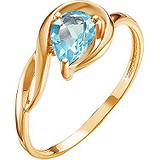 Женское золотое кольцо с топазом, 1555580