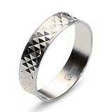 Серебряное обручальное кольцо в позолоте, 1612924