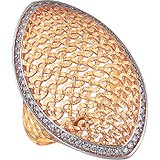Женское золотое кольцо с куб. циркониями, 1613436