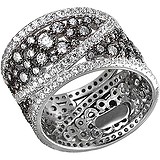 Женское серебряное кольцо с куб. циркониями, 1639036