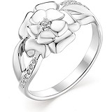 Женское серебряное кольцо с куб. циркониями, 1651836
