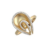 Женское золотое кольцо с бриллиантами, 1659004