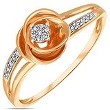 Золотое кольцо с бриллиантами, 1703292