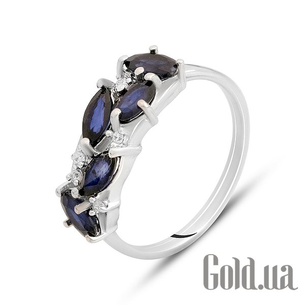 

Женские кольца Fresh Jewelry, Женское серебряное кольцо с куб. циркониями и сапфирами, 17.5