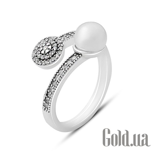 

Женские кольца Fresh Jewelry, Женское серебряное кольцо с куб. циркониями и культив. жемчугом, 17