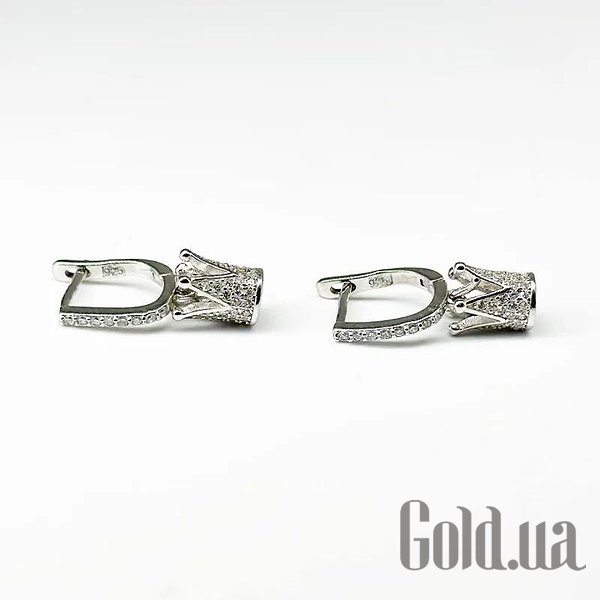 

Серьги с подвесками Silvex925, Серебряные серьги с куб. циркониями