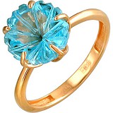 Женское золотое кольцо с топазом, 1605245