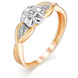 Женское золотое кольцо с бриллиантами, 1636733