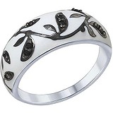 SOKOLOV Женское серебряное кольцо с куб. циркониями, 1643901