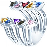 Женское серебряное кольцо с куб. циркониями, 1670269