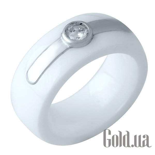 

Кольцо Fresh Jewelry, Серебряное кольцо с куб. цирконием и керамикой, 18