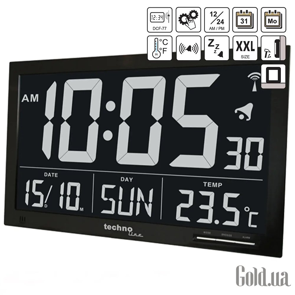 Technoline Годинники Black DAS301207 DAS301207 – зображення 4