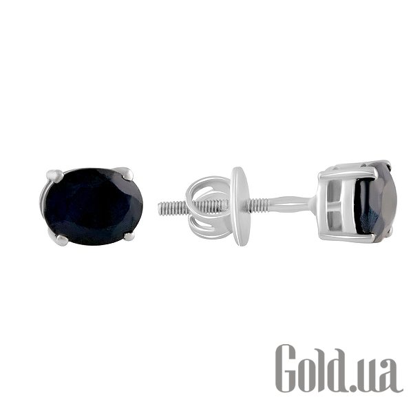 

Серьги-гвоздики Fresh Jewelry, Серебряные серьги с сапфирами