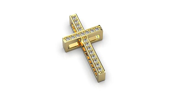 Золота підвіска з діамантами. lun16552421b – зображення 4