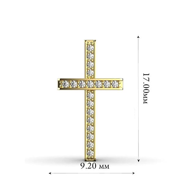 Золота підвіска з діамантами. lun16552421b – зображення 6