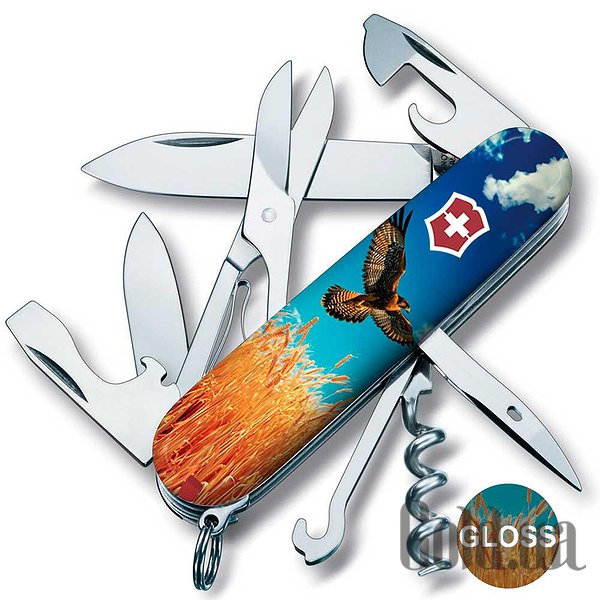 

Нож Victorinox, Мультитул Climber Ukraine Vx13703.7_T3230pw