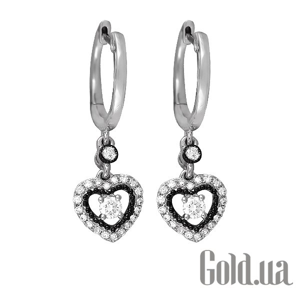 

Серьги с подвесками Lurie Jewelry, Золотые серьги с бриллиантами