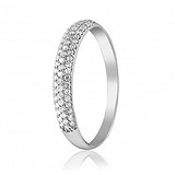 Золотое обручальное кольцо с бриллиантами, 1500030