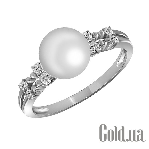 

Кольцо Lurie Jewelry, Золотое кольцо с бриллиантами и жемчугом, 17.5