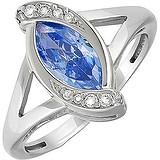 Женское серебряное кольцо с куб. циркониями, 1528958