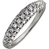 Женское серебряное кольцо с куб. циркониями, 1610622