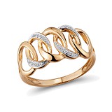 Женское золотое кольцо с бриллиантами, 1624702