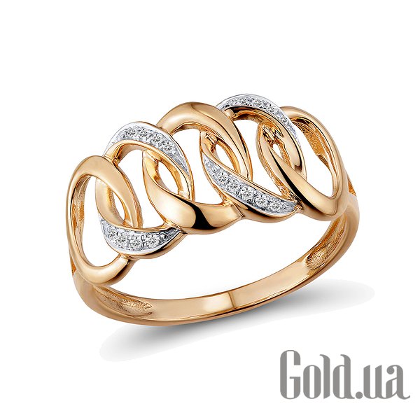 

Кольцо Lurie Jewelry, Женское золотое кольцо с бриллиантами, 16.5