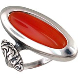 Женское серебряное кольцо с сердоликом, 1654654