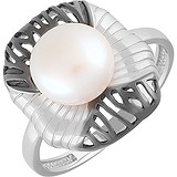 Жіноча срібна каблучка з перлами, 1655422