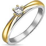 Золотое кольцо с бриллиантом, 1688702