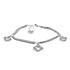 Женский серебряный браслет с куб. циркониями - фото 1