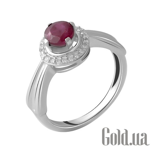 

Женские кольца Fresh Jewelry, Женское серебряное кольцо с куб. циркониями и рубином, 17