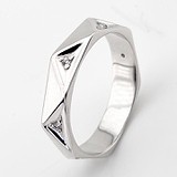 Женское золотое кольцо с куб. циркониями, 1767038