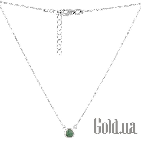 

Женские колье Fresh Jewelry, Серебряное колье с изумрудом, 45