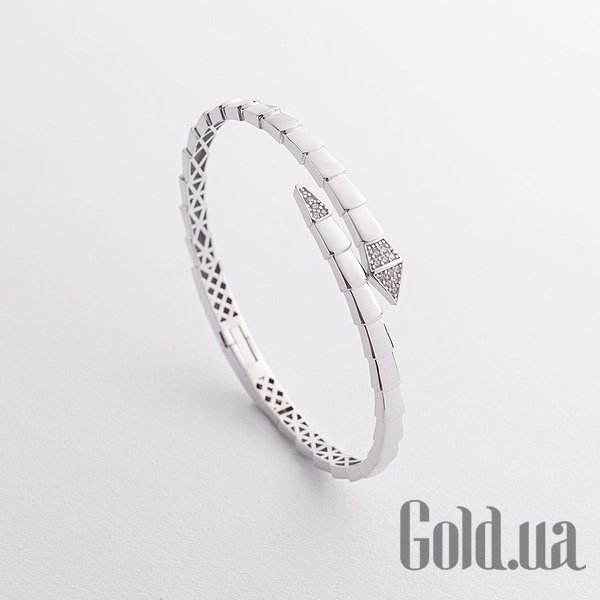 

Кольцо Украина, Женский золотой браслет с куб. циркониями, 18