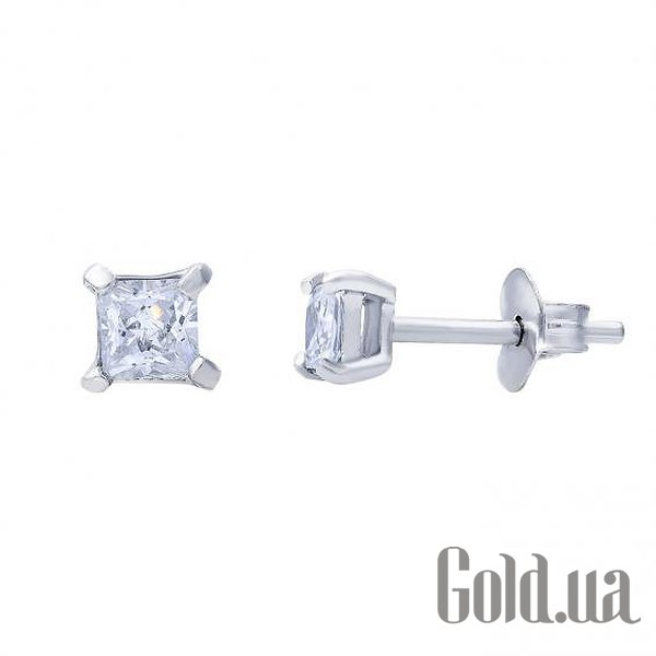 

Серьги-гвоздики Lurie Jewelry, Серебряные серьги с куб. циркониями