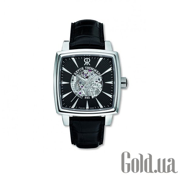 

Швейцарские часы Revue Thommen, Мужские часы Carre Cambre Skeleton 12300.2537