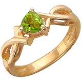 Женское золотое кольцо с хризолитом, 1604991