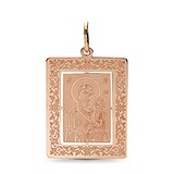 Золотой кулон "Богородица Тихвинская", 1608319