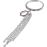 Женское серебряное кольцо с куб. циркониями, 1609855