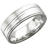 Серебряное обручальное кольцо, 1611391