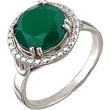 Женское серебряное кольцо с агатом, 1616255