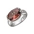 Женское серебряное кольцо с кристаллом Swarovski - фото 1