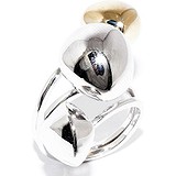 Silver Wings Женское серебряное кольцо в позолоте, 1621375